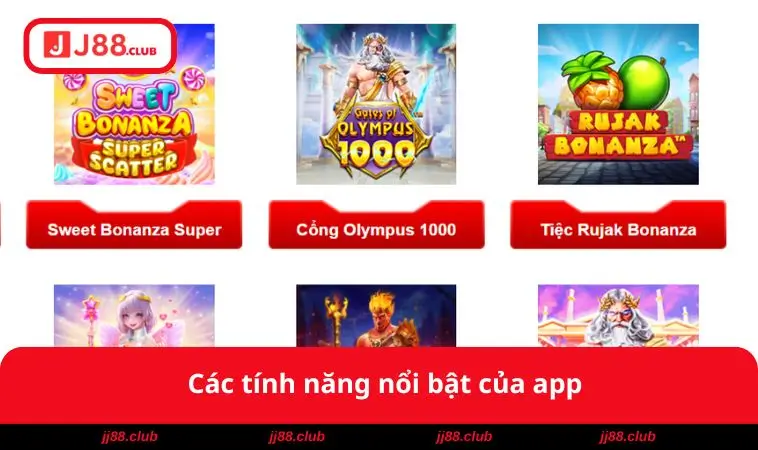 Các tính năng nổi bật của app