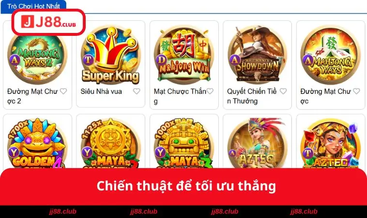 Nổ Hũ JJ88 3 Chiến thuật để tối ưu thắng