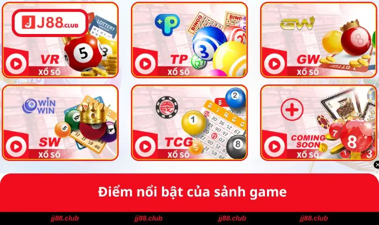 Điểm nổi bật của sảnh game