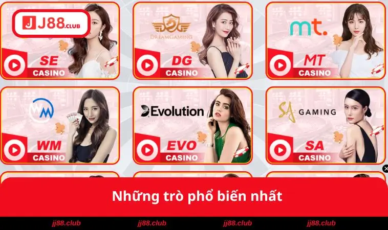 Những trò phổ biến nhất